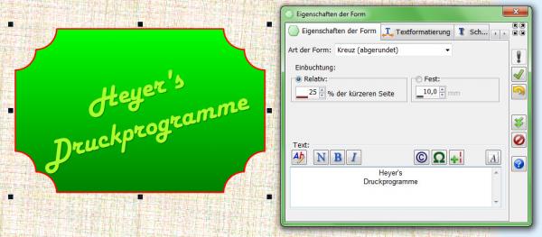 Heyer's Karten-Studio - Formenfeld